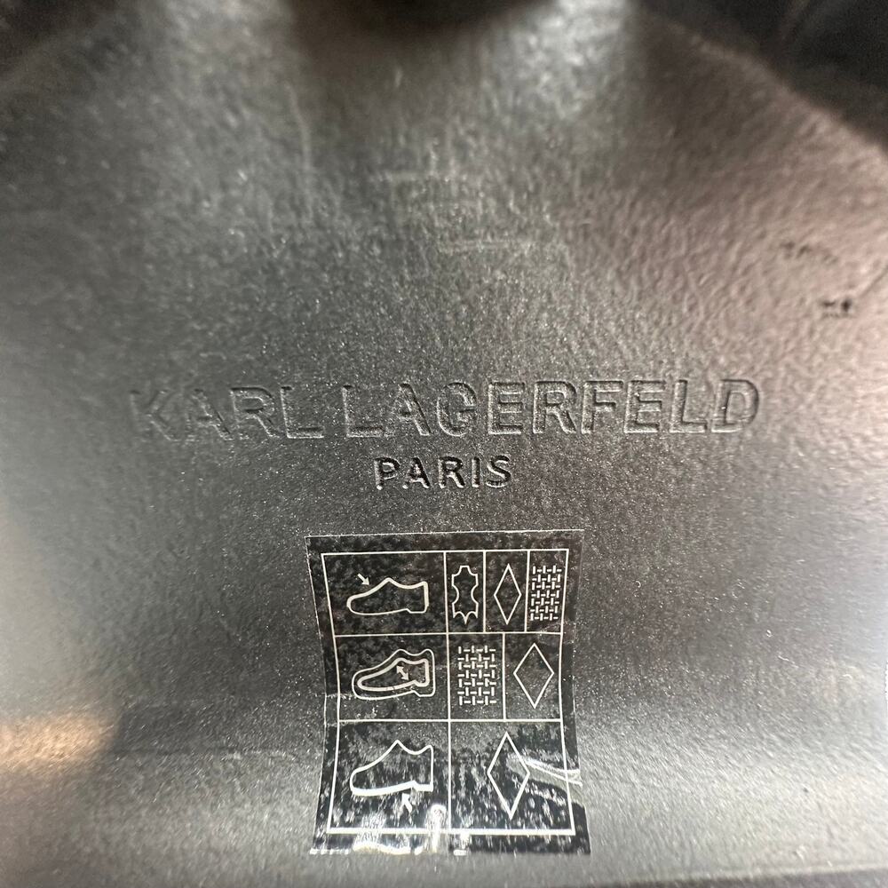 Karl Lagerfeld Paris Tall Black Boots - New Without Box Size 5.5 - Picture 2 of 5